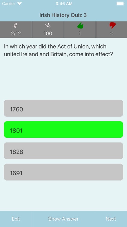 Irish History Quiz