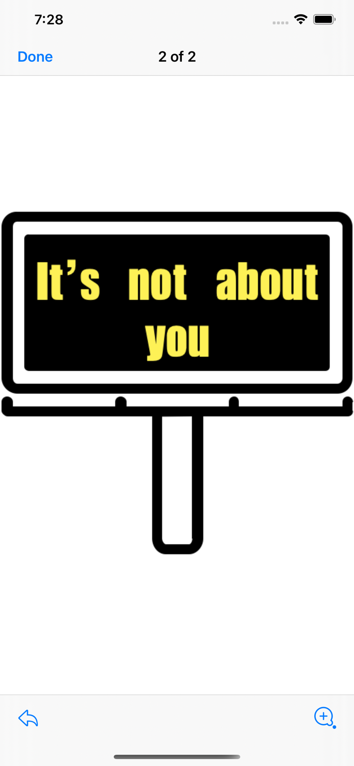 not about you stickers