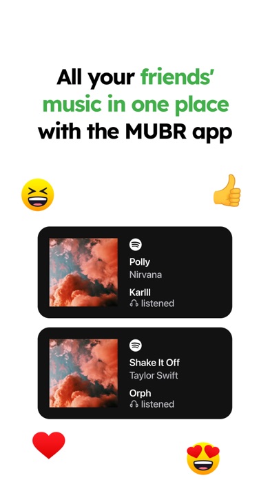 MUBR - see what friends listen screenshot 4
