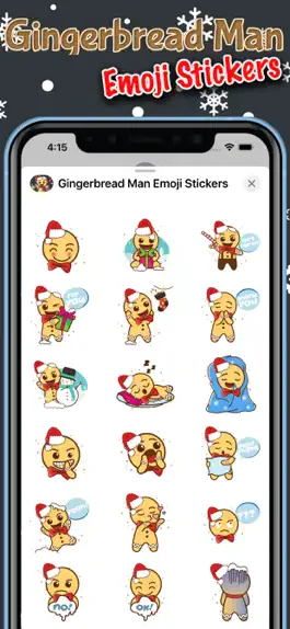 Game screenshot Gingerbread Man Emoji Stickers hack