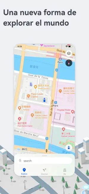 Captura 1 Petal Maps - GPS y navegación iphone