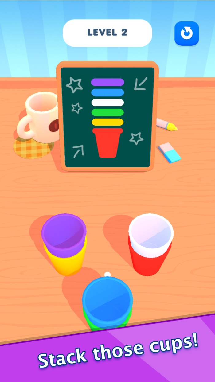 Cup Stack 3D
