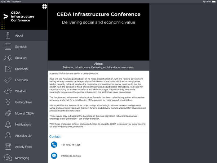 CEDA Infrastructure Conference