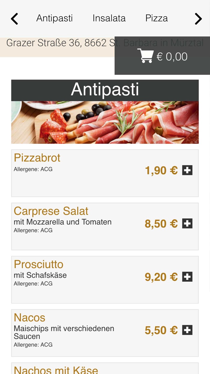 Pizza Toscana St. Barbara