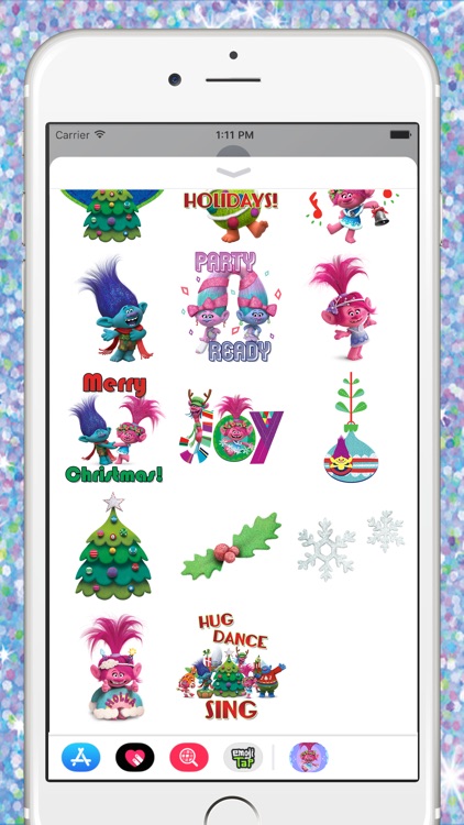 Trolls Holiday Stickers screenshot-3