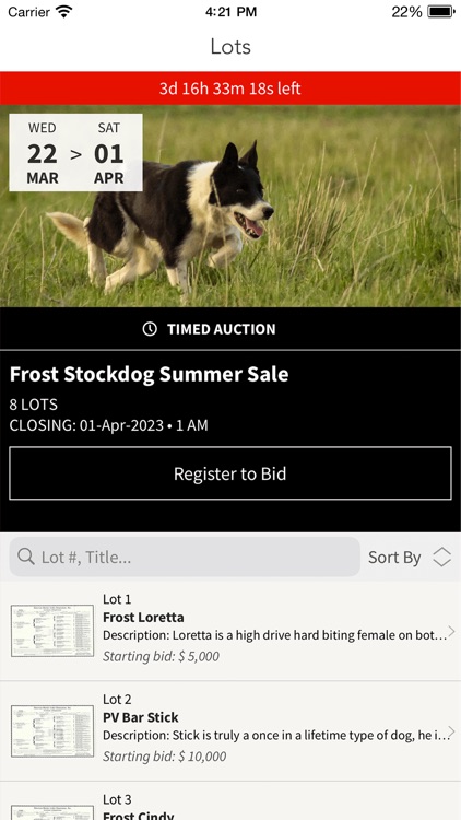 Frost Stockdog Sales