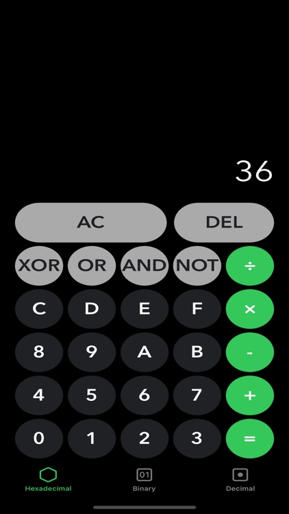 Binary and Hex Calculator screenshot-3