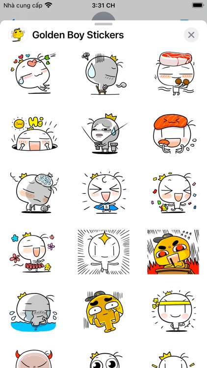 Golden Boy Stickers screenshot-3