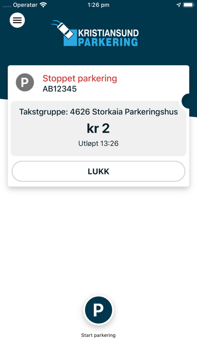 Kristiansund Parkering screenshot 3