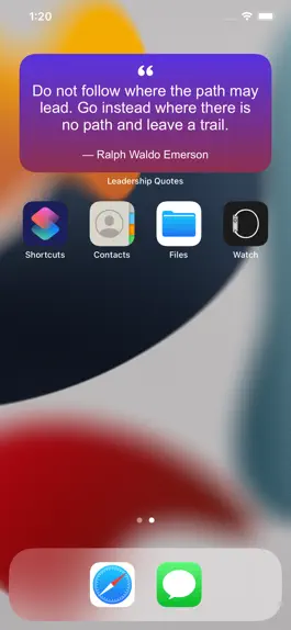 Game screenshot Leadership Quotes Widget apk