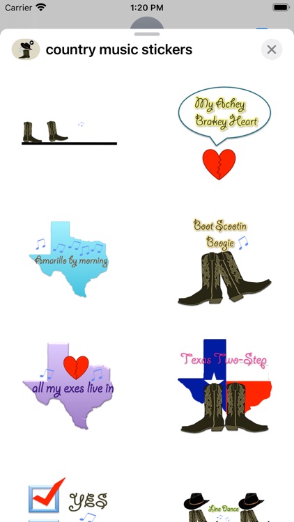 Country Music Stickers