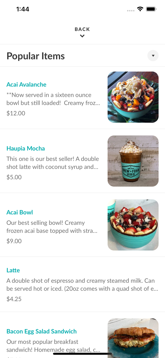 BREW  FOAM SOUTH SHORE LLC