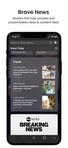 Screenshot 4 Navegador Web Brave, Browser iphone