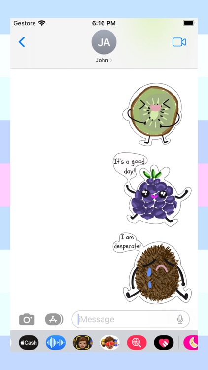 chatty fruit stickers screenshot-4