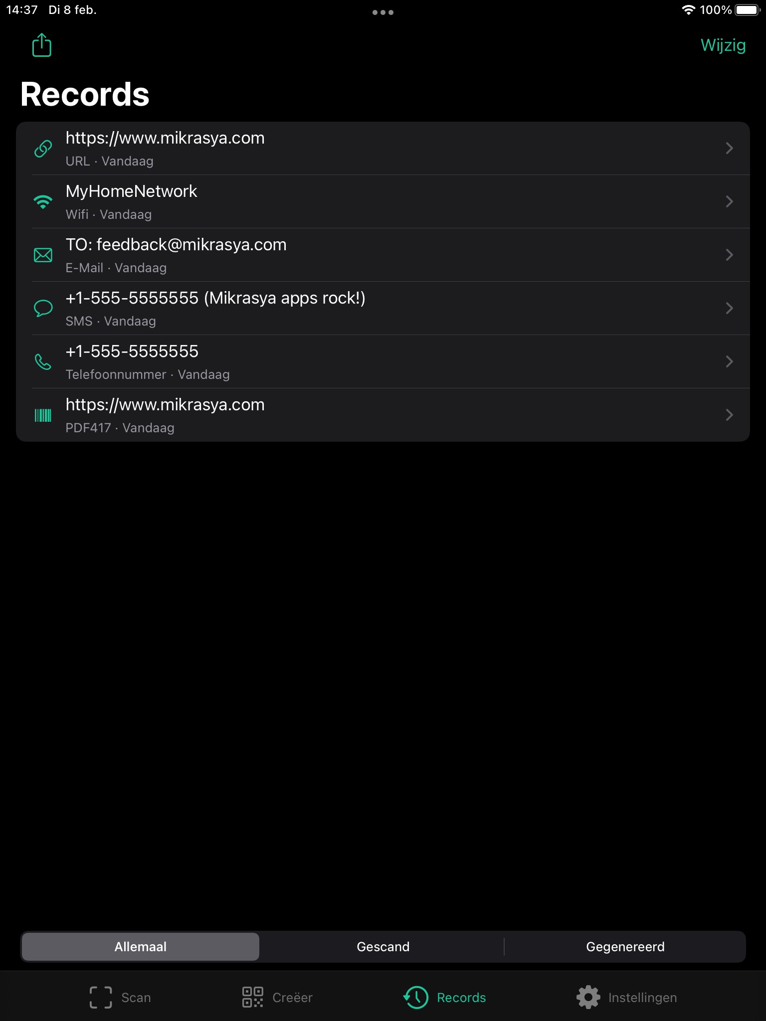QR Code Reader, Generator screenshot 4