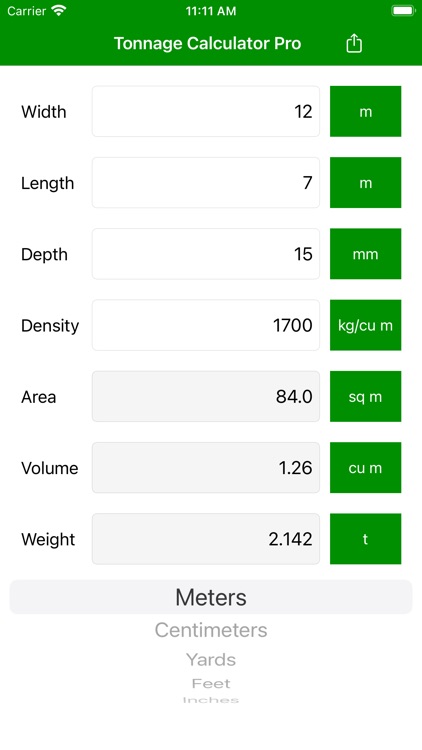 Tonnage Calculator Pro