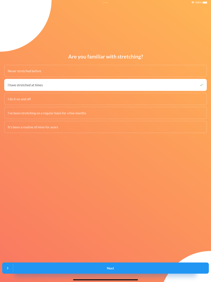 Stretches Flexibility/Recover