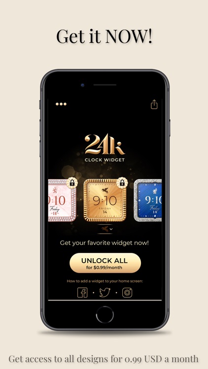 24k Clock Widget screenshot-4