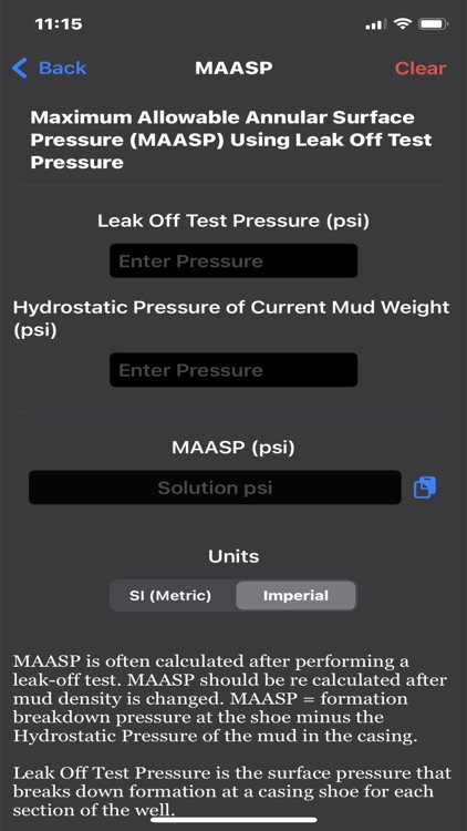 Petroleum Field Calculator screenshot-4