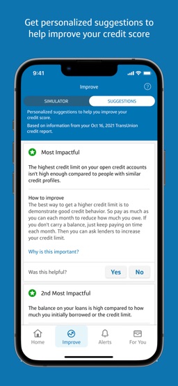 Capital One CreditWise app screenshot