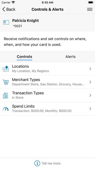 Achieve FCU Card Control screenshot 2