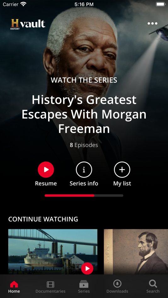 HISTORY Vault by A&E Television Networks Mobile (iOS Apps) — AppAgg