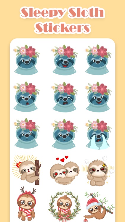 Lazy Sloth Stickers!