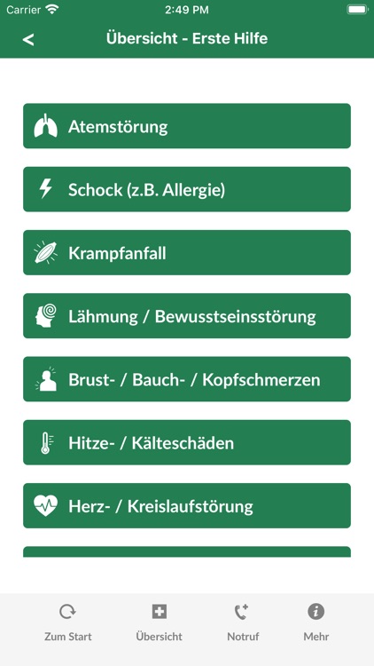 Erste Hilfe Guide