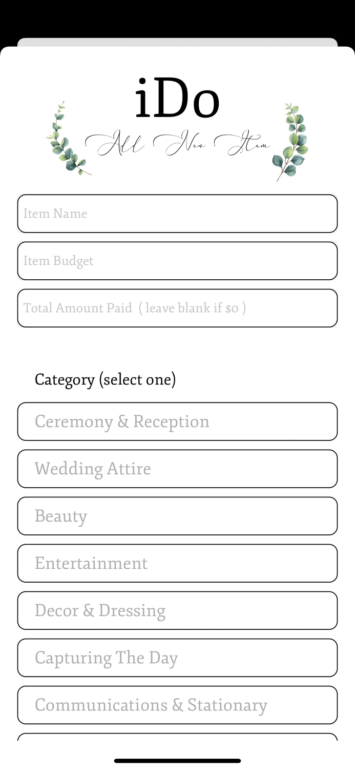 iDo - Wedding Planner