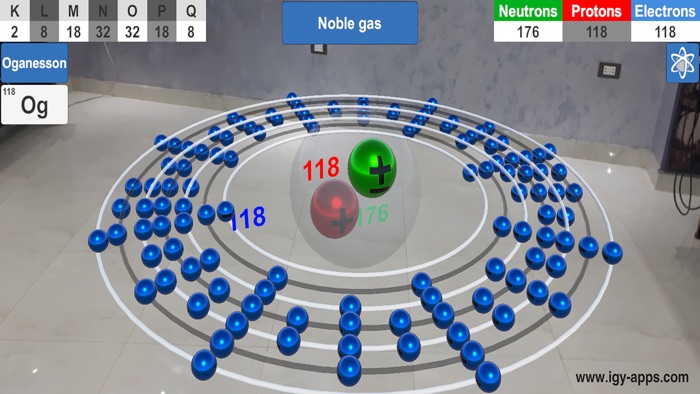 AR 4D Periodic Table