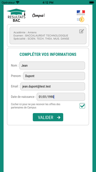 Résultat Bac 2023 screenshot 3