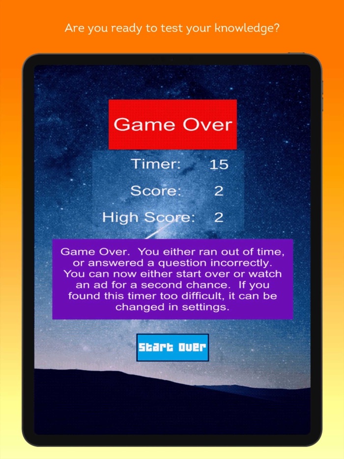 Astronomy Trivia Challenge