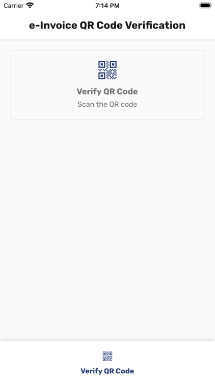 QR Code Verification