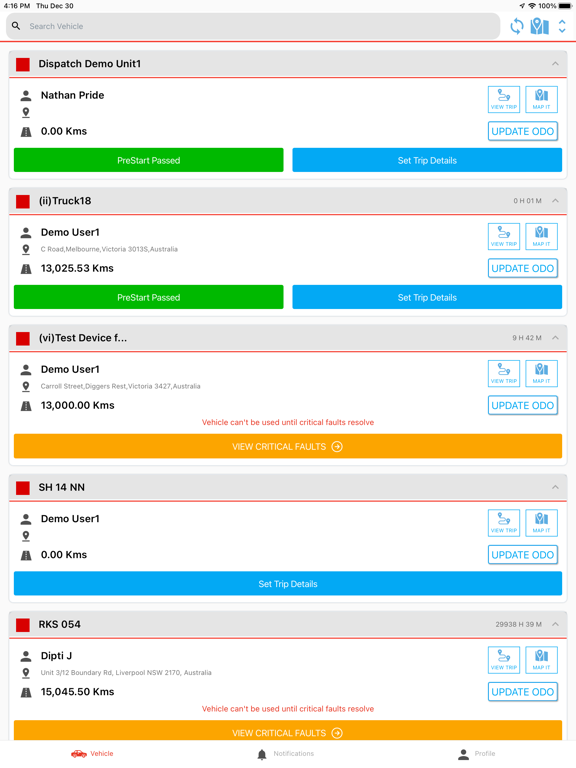 FleetLocate V5 Driver screenshot 2