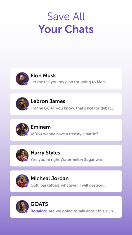Chatfame: AI Celebrity Talks screenshot-5