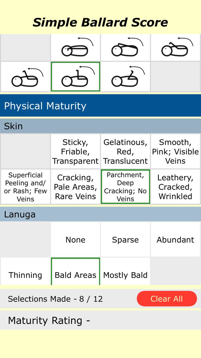 Simple Ballard Score