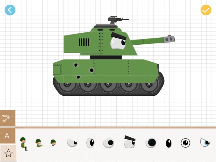 Labo坦克儿童认识与创造军事车辆游戏
