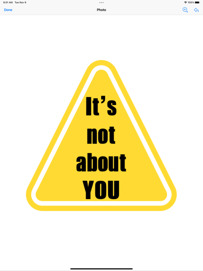 not about you stickers