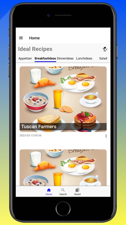 Ideal Recipes App