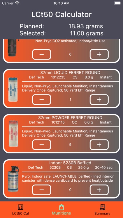 OpsPlan LCT50 Calculator