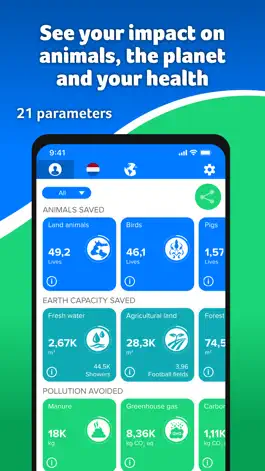 Game screenshot Livvie Vegan Impact Calculator apk