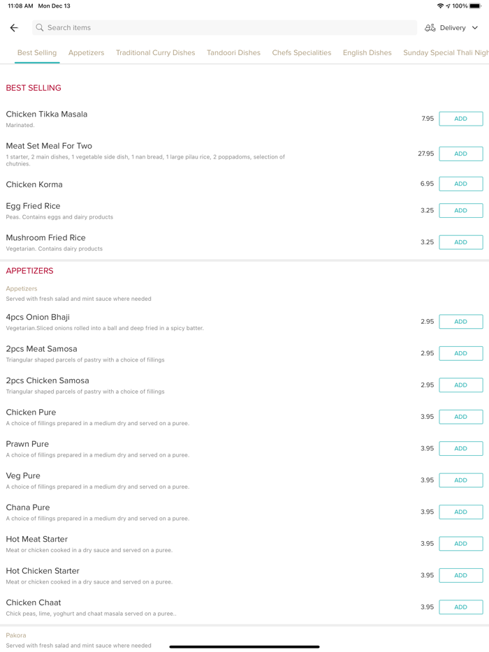 Taste Of India Nottingham.