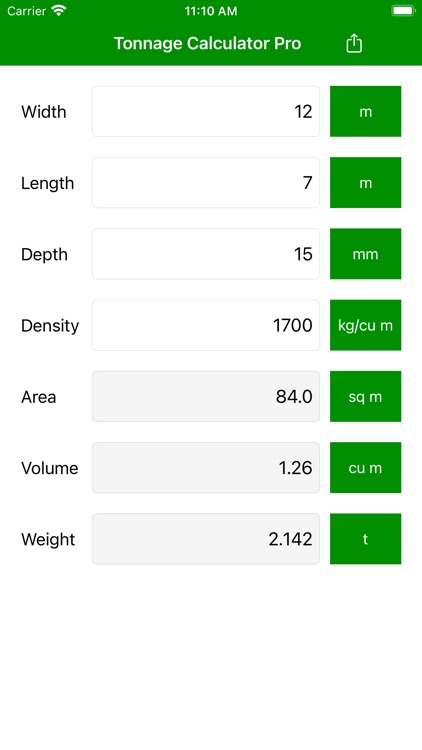 Tonnage Calculator Pro