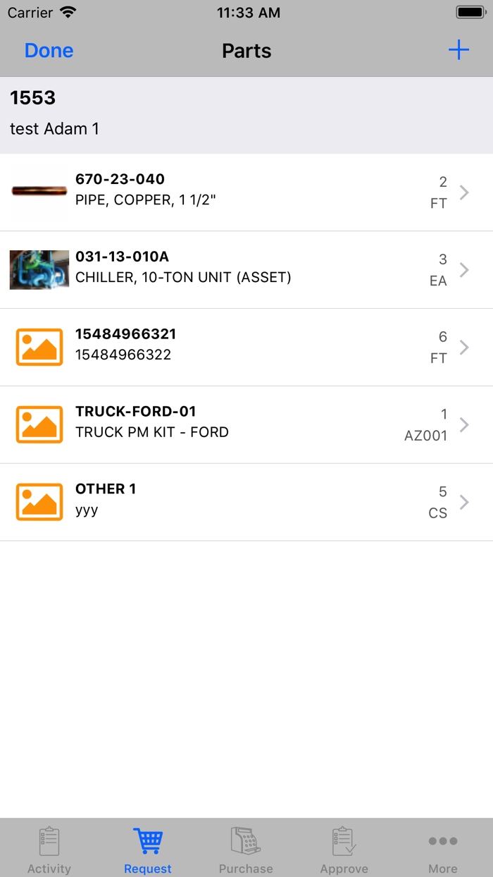 Perform 13.0 Material Request