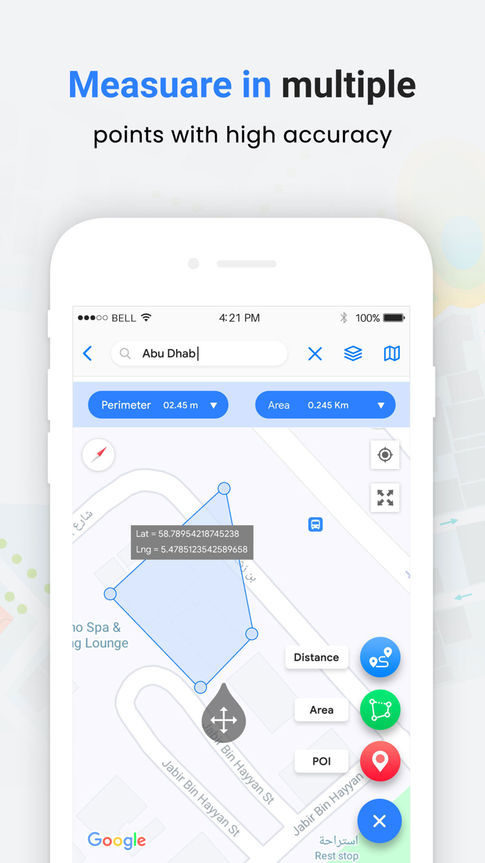 GPS Fields Area measurement