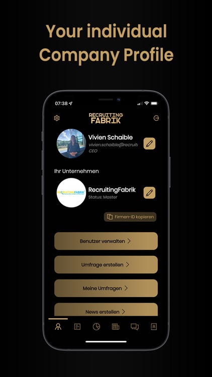 RecruitingFabrik Business App