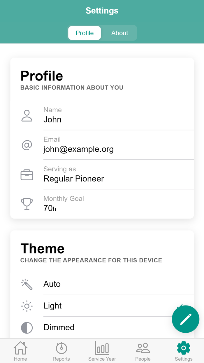 JW Report - Field Service