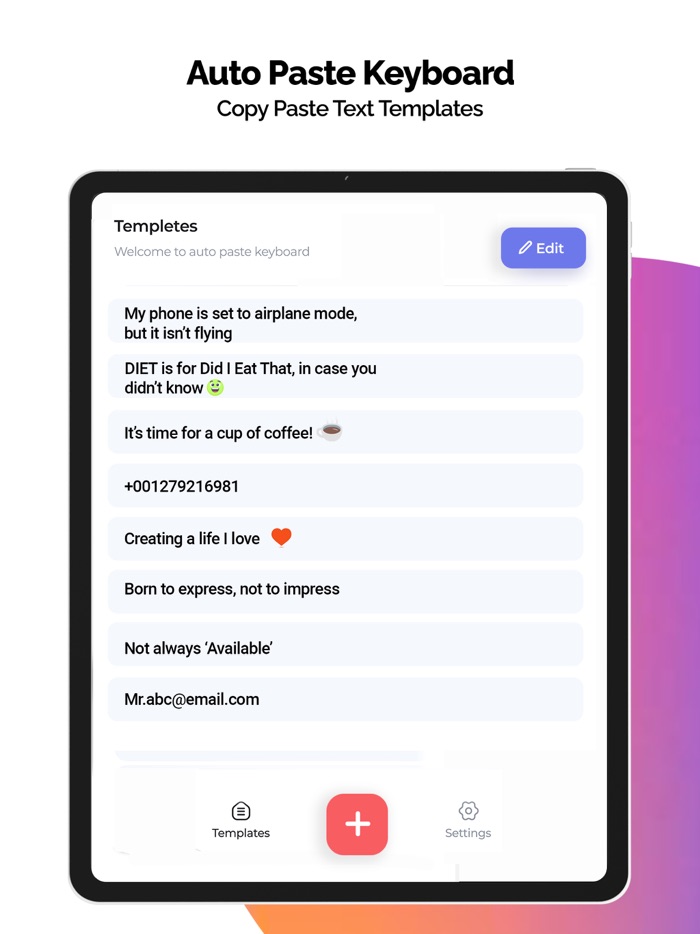 Paste Keyboard Auto Copypaste