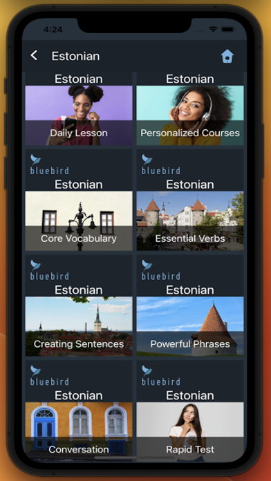 Bluebird: Learn Estonian Screenshot