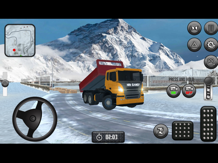 Dumper Truck - Snowy Road